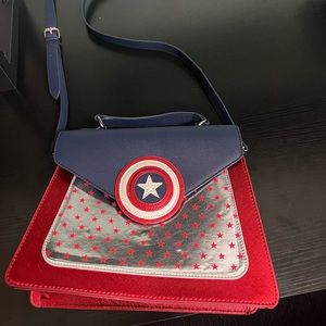 Disney Parks Marvel Captain America Danielle Nicole Crossbody Bag